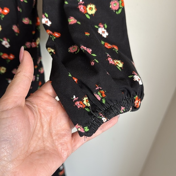 Boden Square Neck Floral Midi Dress Size 4 - Picture 5 of 9